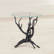 Global Views Monterey End Table Natural Iron