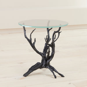 Global Views Monterey End Table Natural Iron
