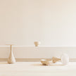 Global Views Dea Table-Travertine-Lg