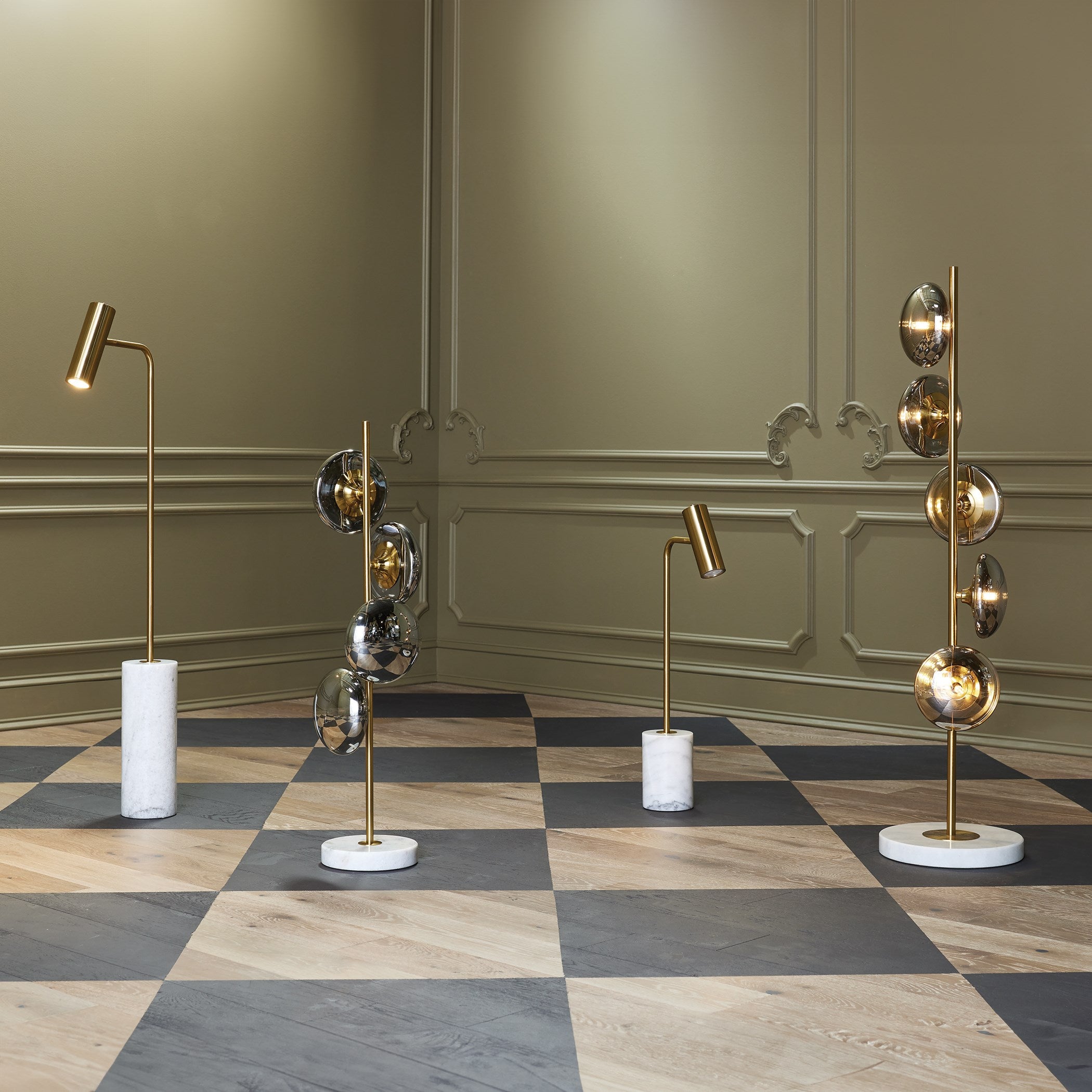 Global Views Spotlight Table Lamp Brass