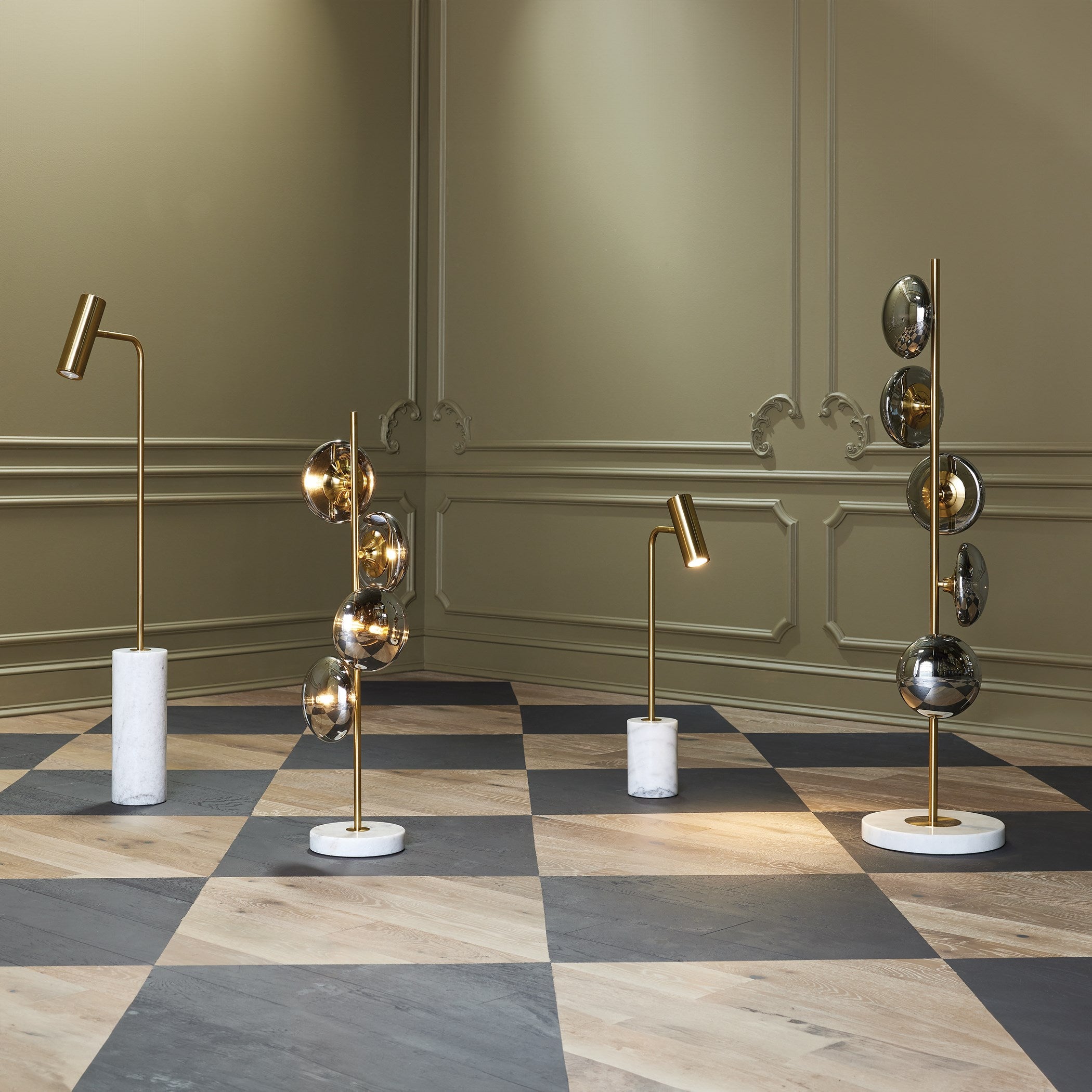 Global Views Spotlight Table Lamp Brass