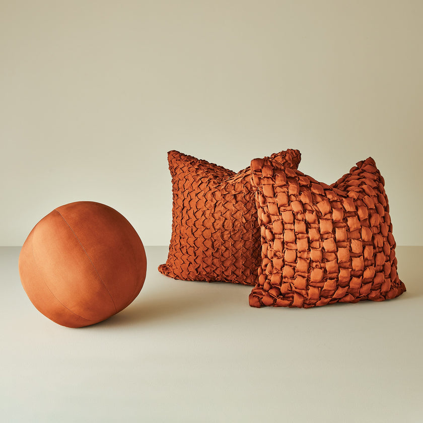 Global Views Diamond Ruche Pillow