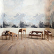 Global Views Arches Counter Stool-Nutmeg/Champagne