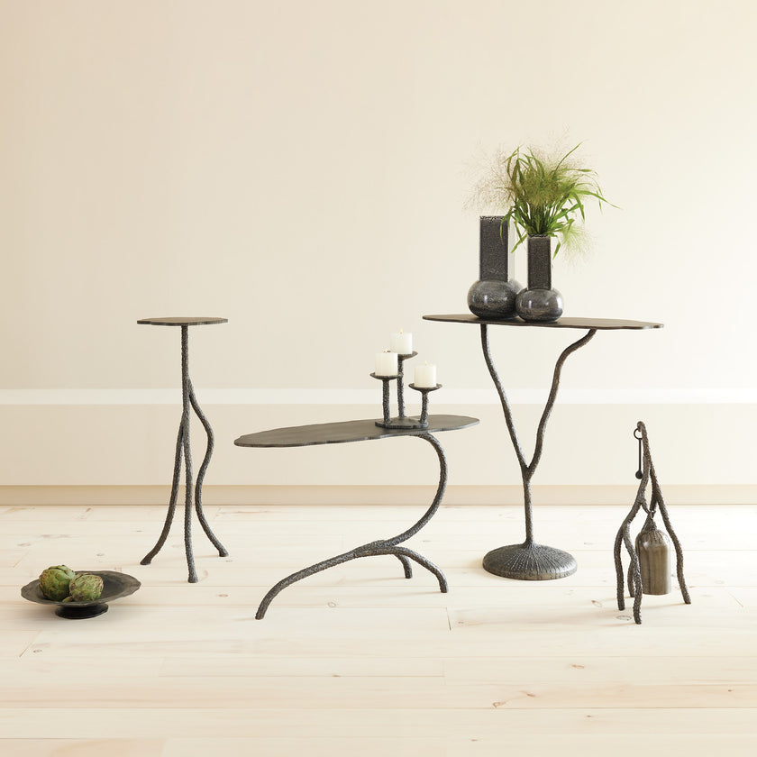 Global Views Forest Blossom Console-Natural Iron