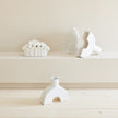 Global Views Sea Ribbons Vase Matte White