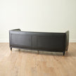 Global Views Arc Sofa-Black Leather