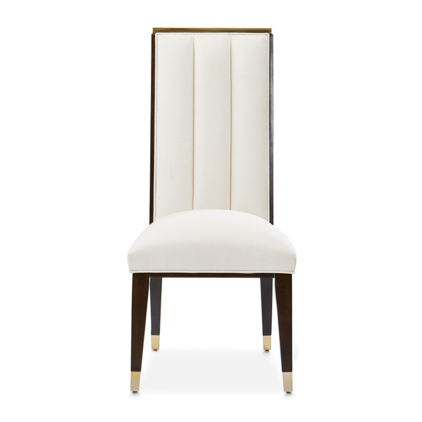 Michael Amini Belmont Place Espresso Side Chair - Set of 2