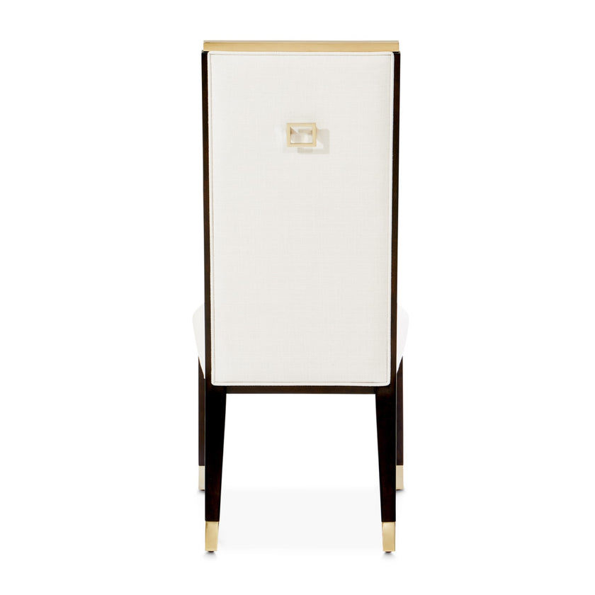 Michael Amini Belmont Place Espresso Side Chair - Set of 2