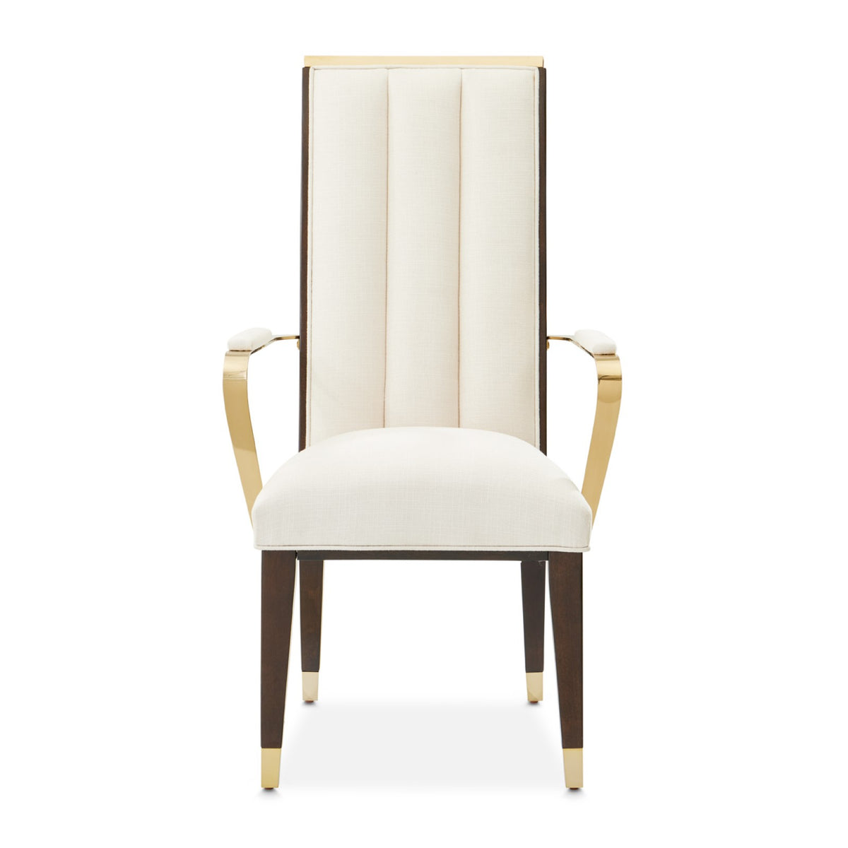 Michael Amini Belmont Place Espresso Arm Chair - Set of 2