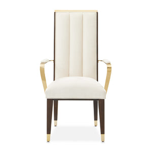 Michael Amini Belmont Place Espresso Arm Chair - Set of 2