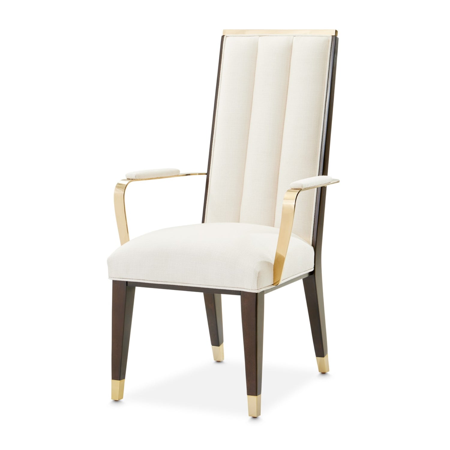Michael Amini Belmont Place Espresso Arm Chair - Set of 2
