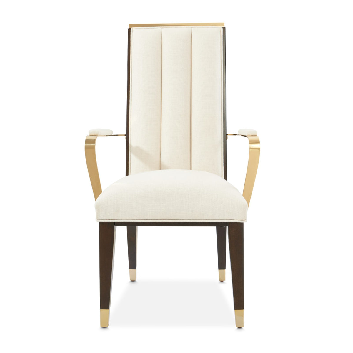 Michael Amini Belmont Place Espresso Arm Chair - Set of 2