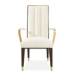 Michael Amini Belmont Place Espresso Arm Chair - Set of 2