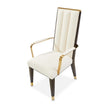 Michael Amini Belmont Place Espresso Arm Chair - Set of 2