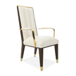 Michael Amini Belmont Place Espresso Arm Chair - Set of 2