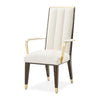 Michael Amini Belmont Place Espresso Arm Chair - Set of 2