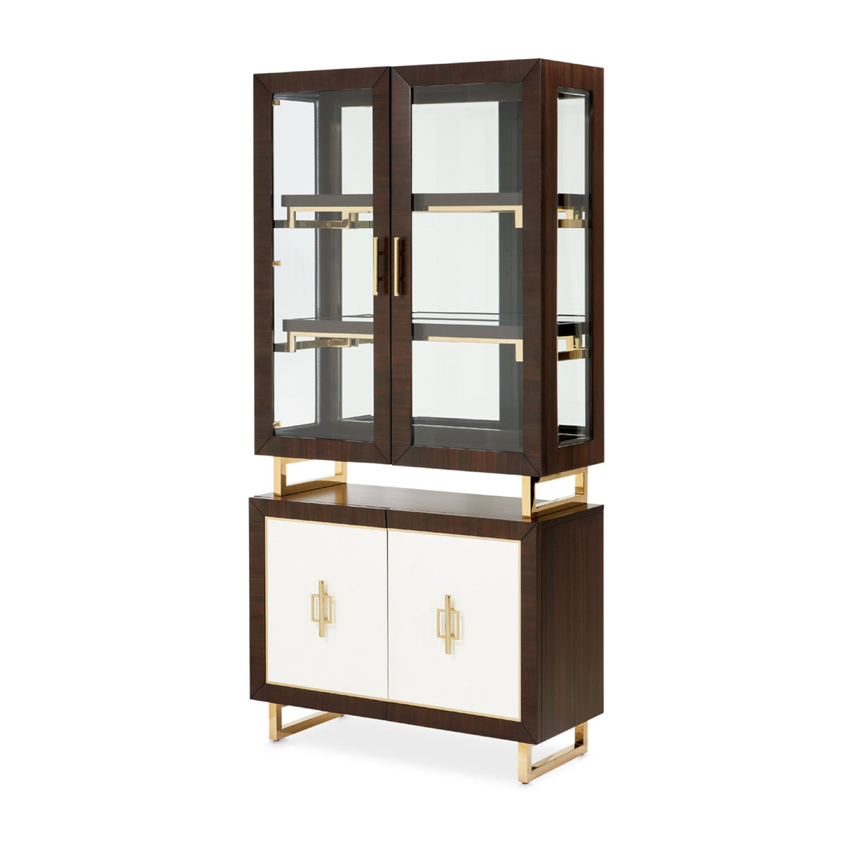 Michael Amini Belmont Place Display Cabinet - Espresso
