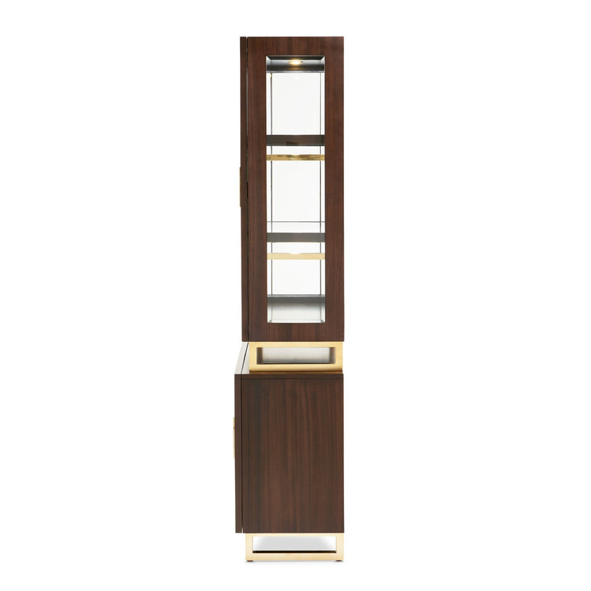 Michael Amini Belmont Place Display Cabinet - Espresso