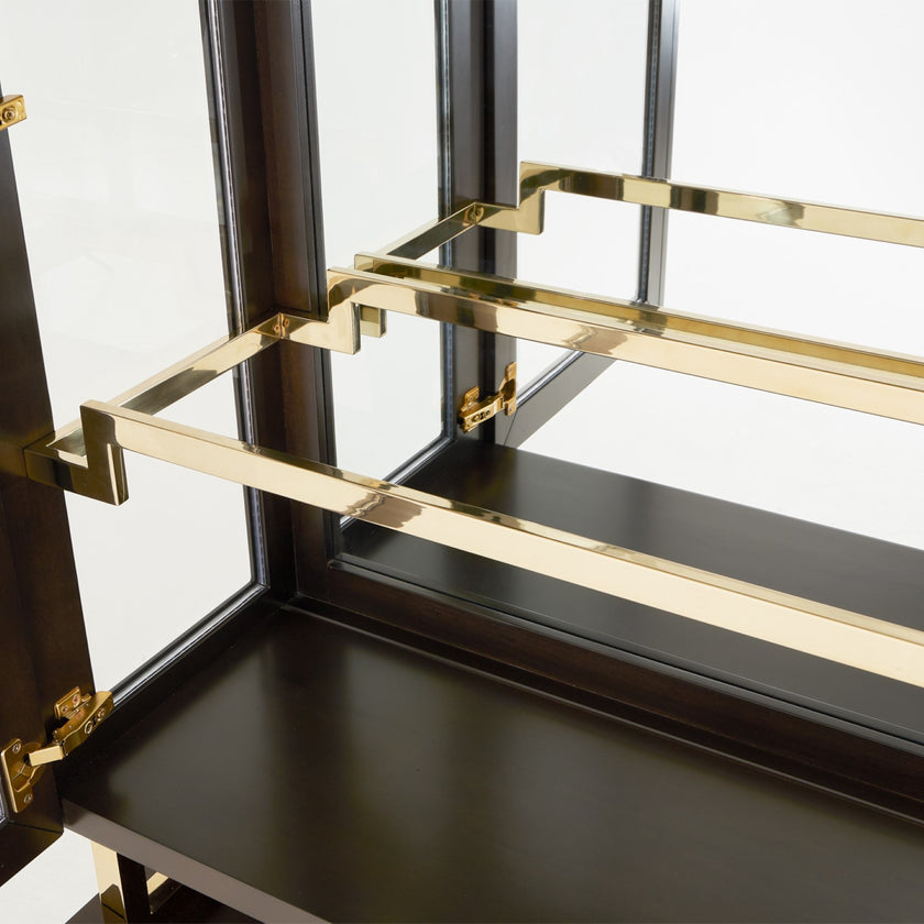 Michael Amini Belmont Place Display Cabinet - Espresso