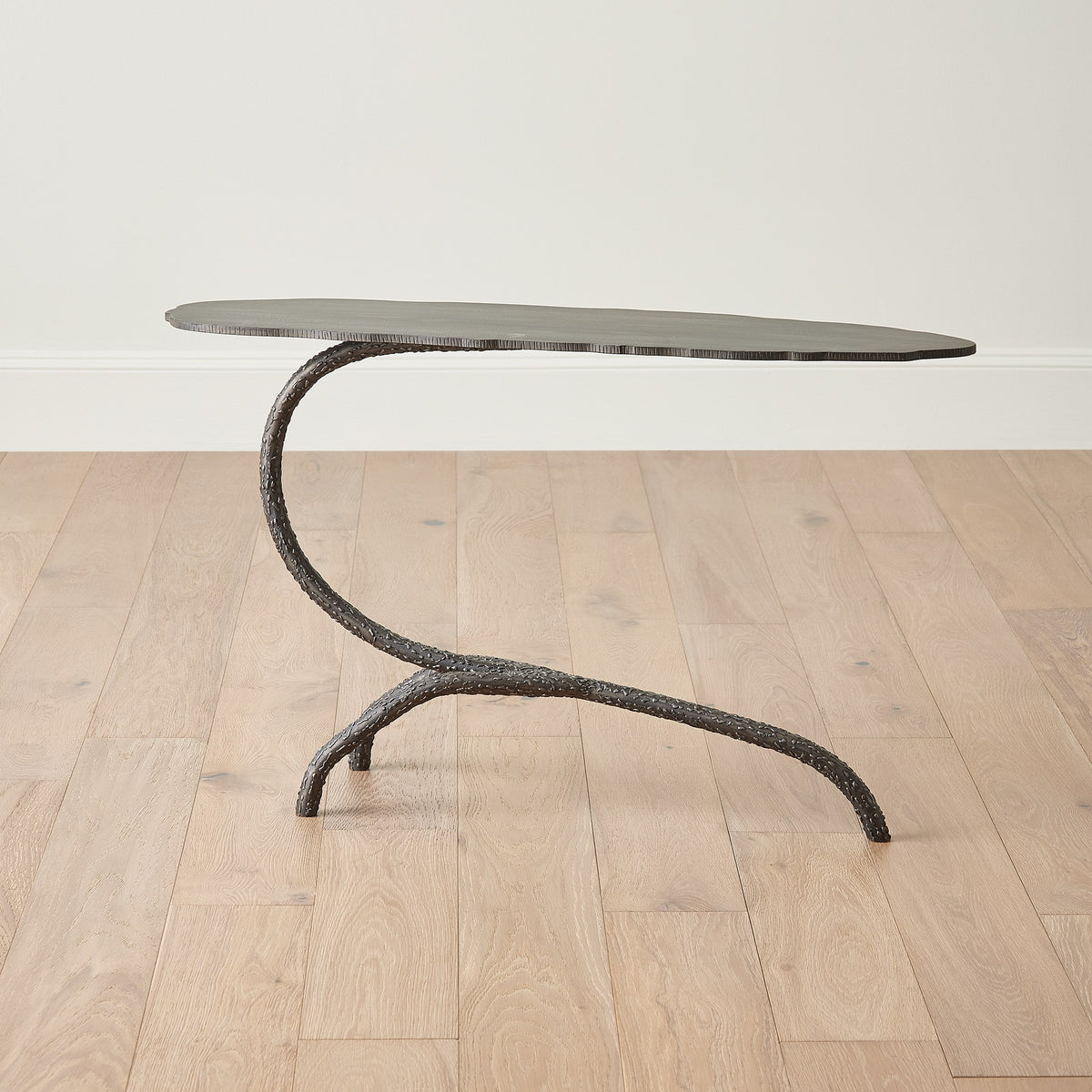 Global Views Forest Blossom Side Table-Natural Iron