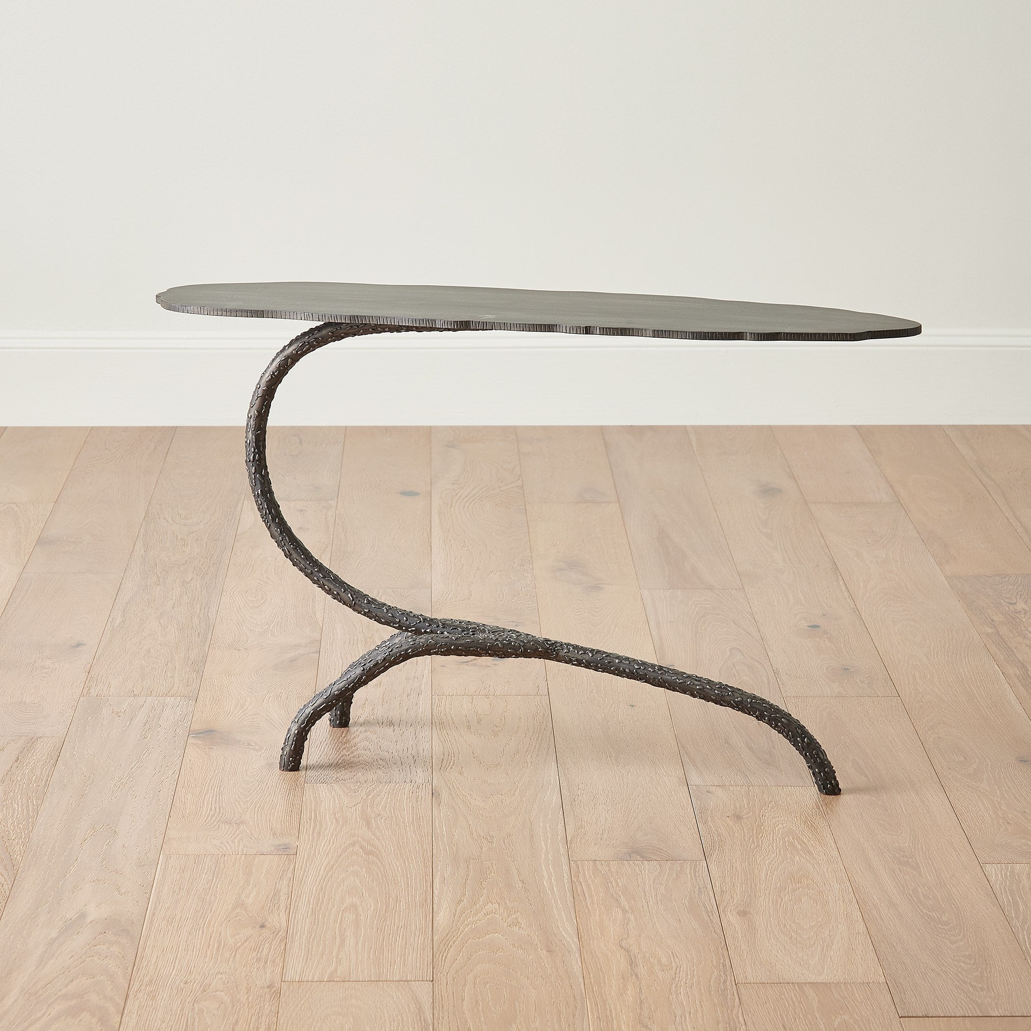 Global Views Forest Blossom Side Table-Natural Iron