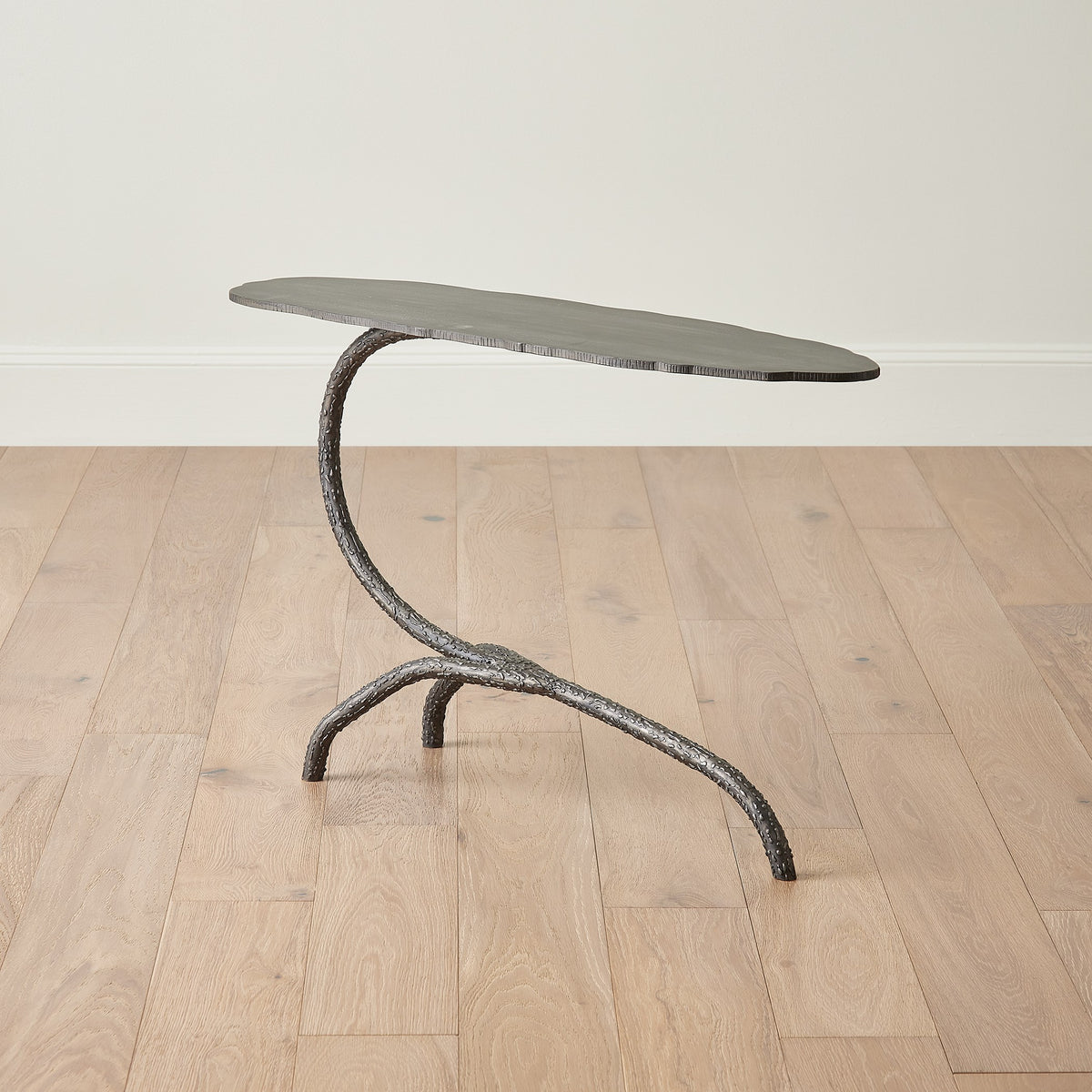 Global Views Forest Blossom Side Table-Natural Iron
