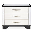 Michael Amini Tuxedo Nightstand, Large - Piano Keyboard