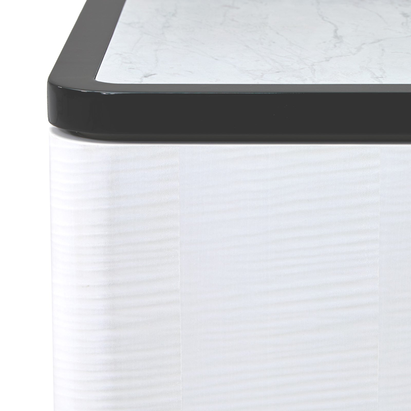 Michael Amini Tuxedo Nightstand, Large - Piano Keyboard