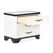Michael Amini Tuxedo Nightstand, Large - Piano Keyboard