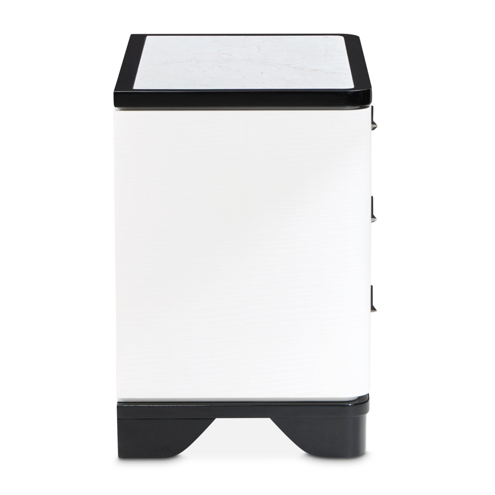 Michael Amini Tuxedo Nightstand, Large - Piano Keyboard