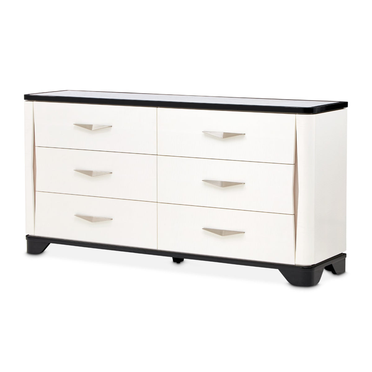 Michael Amini Tuxedo Dresser - Piano Keyboard