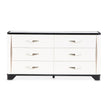 Michael Amini Tuxedo Dresser - Piano Keyboard