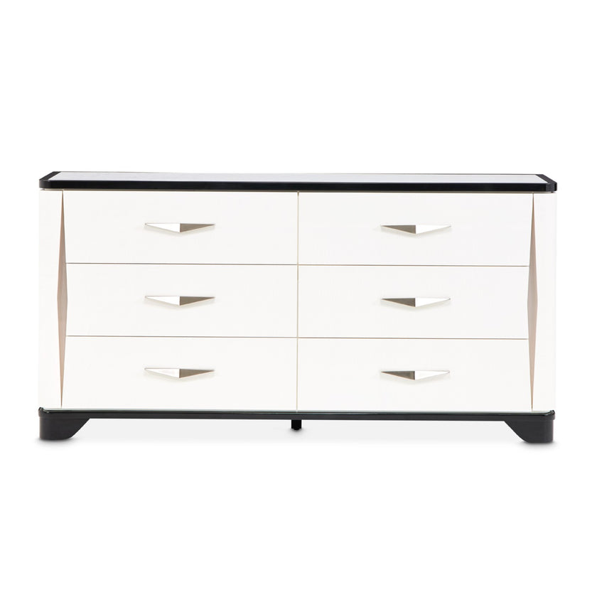 Michael Amini Tuxedo Dresser - Piano Keyboard