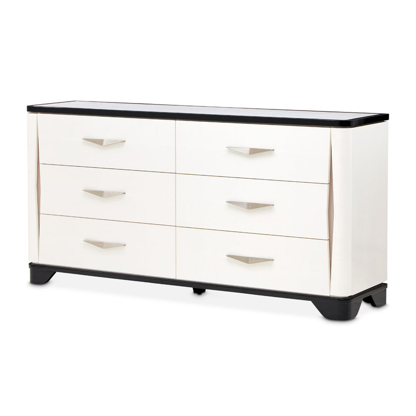 Michael Amini Tuxedo Dresser - Piano Keyboard