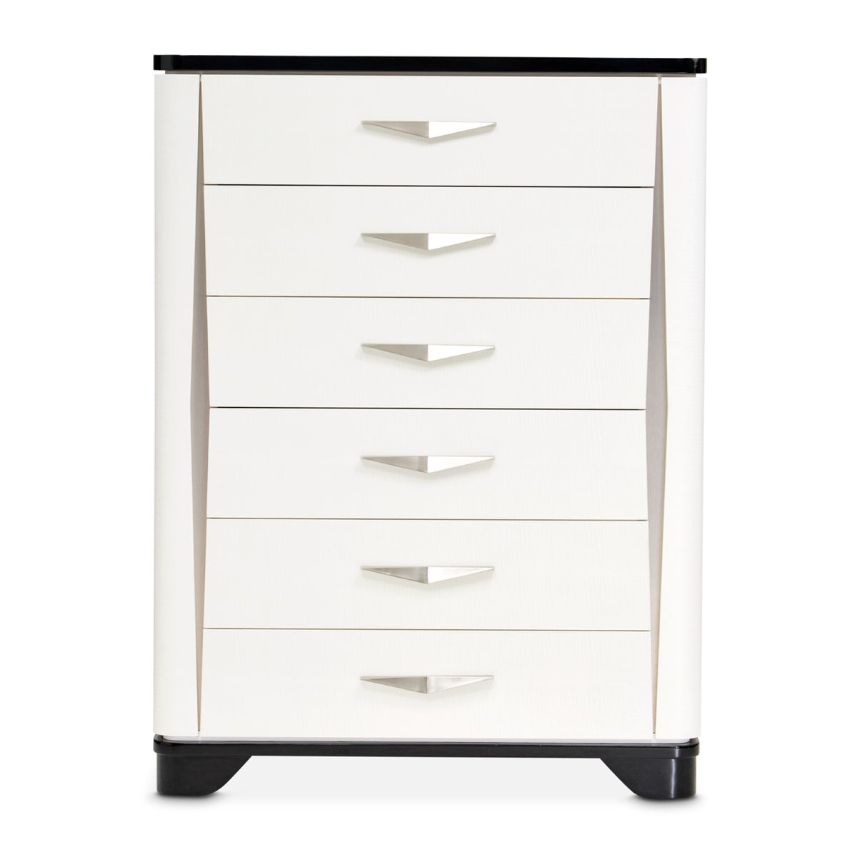Michael Amini Tuxedo 6-Drawer Chest - Piano Keyboard