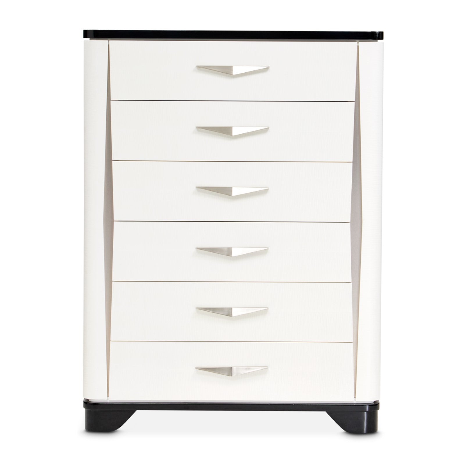 Michael Amini Tuxedo 6-Drawer Chest - Piano Keyboard