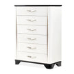 Michael Amini Tuxedo 6-Drawer Chest - Piano Keyboard