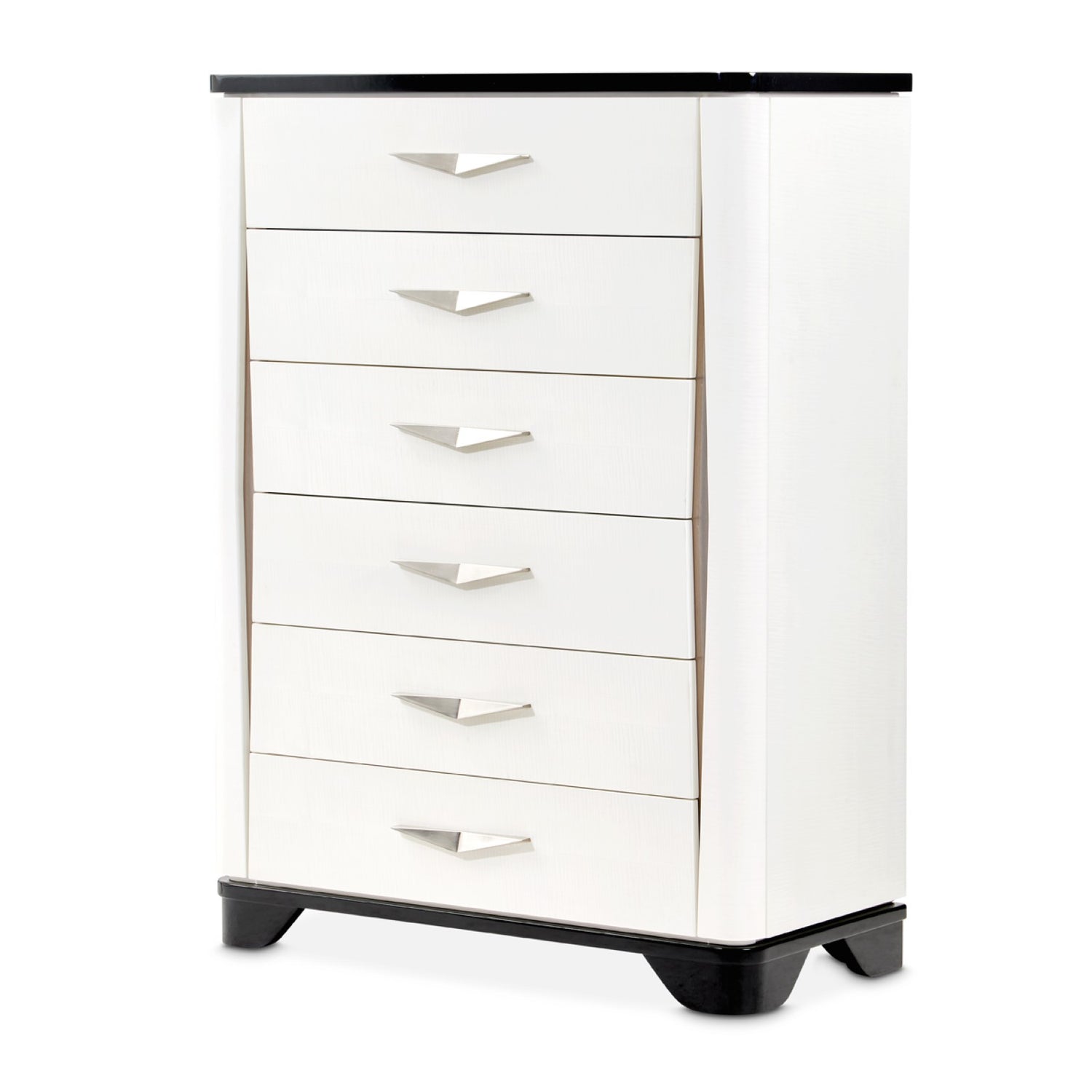 Michael Amini Tuxedo 6-Drawer Chest - Piano Keyboard