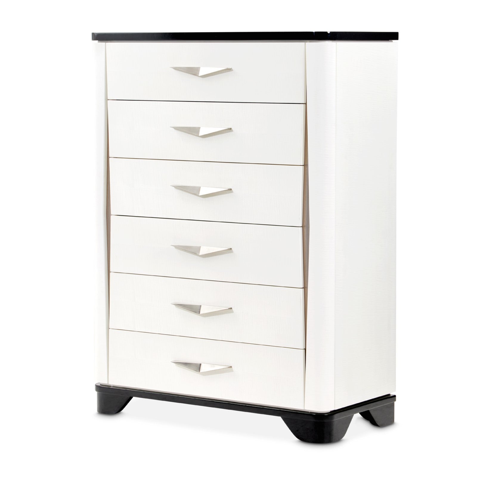 Michael Amini Tuxedo 6-Drawer Chest - Piano Keyboard