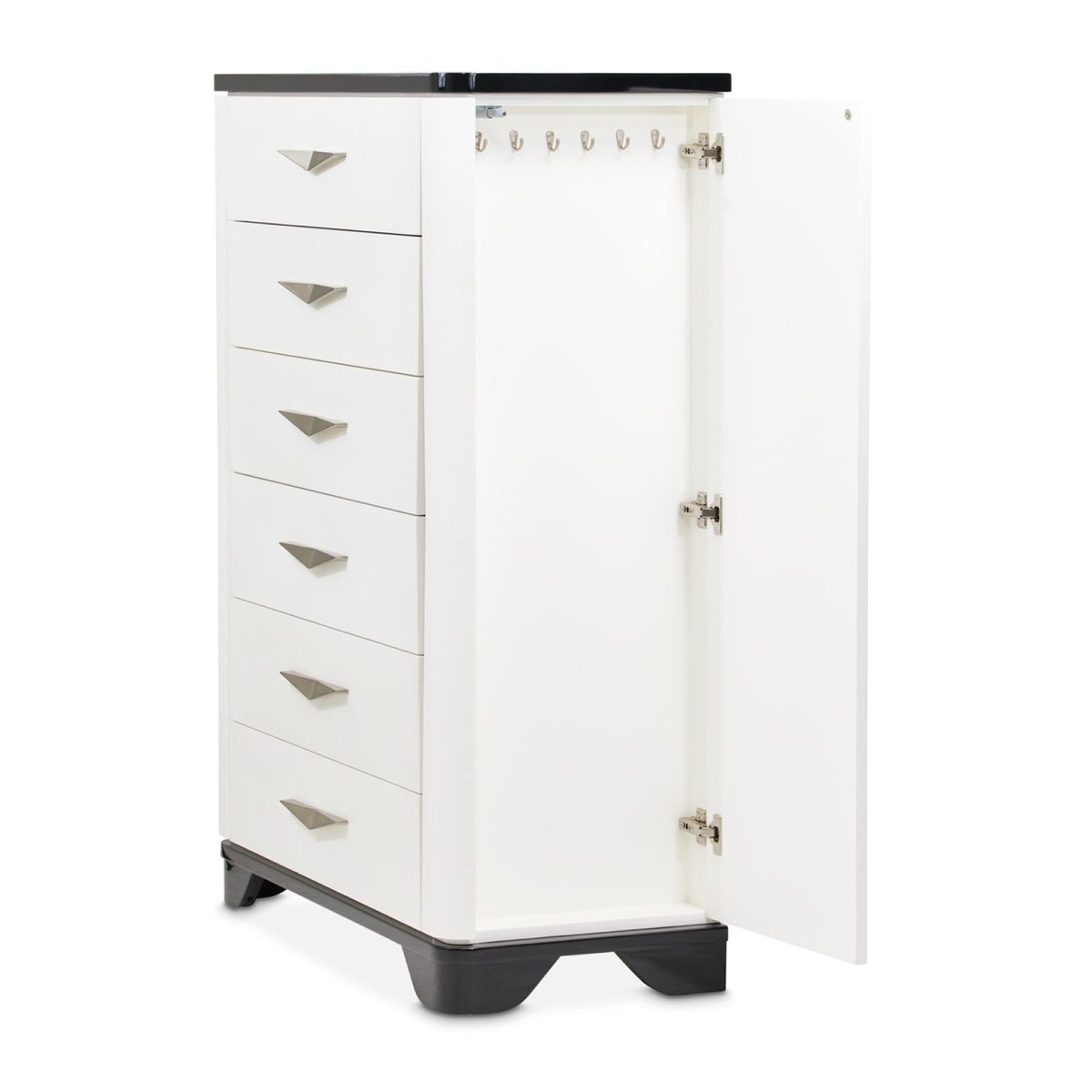 Michael Amini Tuxedo 6-Drawer Chest - Piano Keyboard
