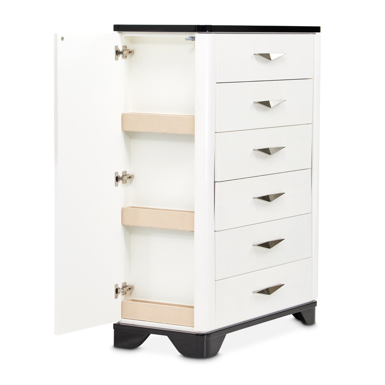 Michael Amini Tuxedo 6-Drawer Chest - Piano Keyboard