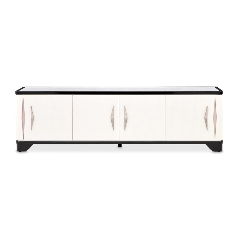 Michael Amini Tuxedo Media Cabinet - Piano Keyboard