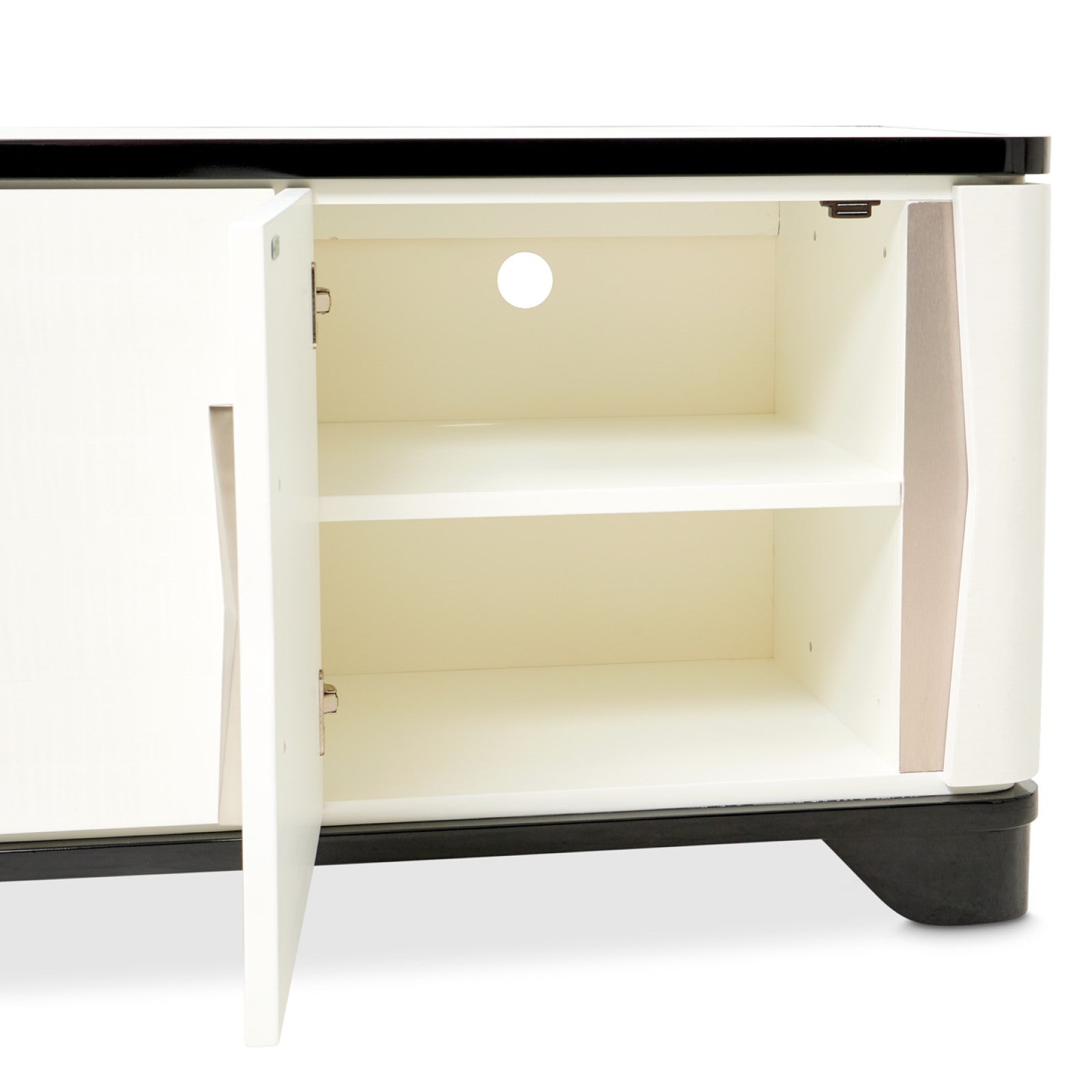 Michael Amini Tuxedo Media Cabinet - Piano Keyboard