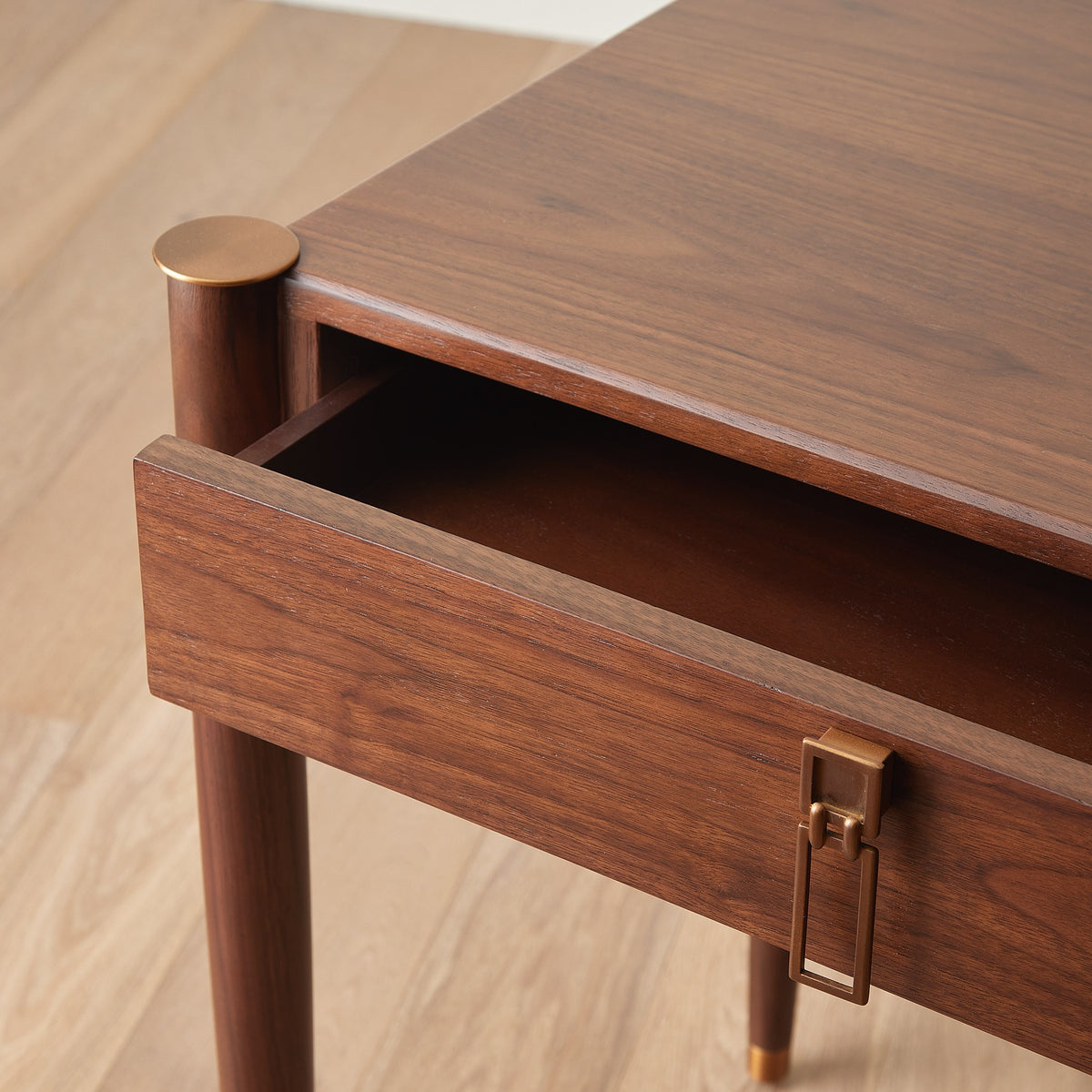 Global Views Triple Curve Desk Walnut
