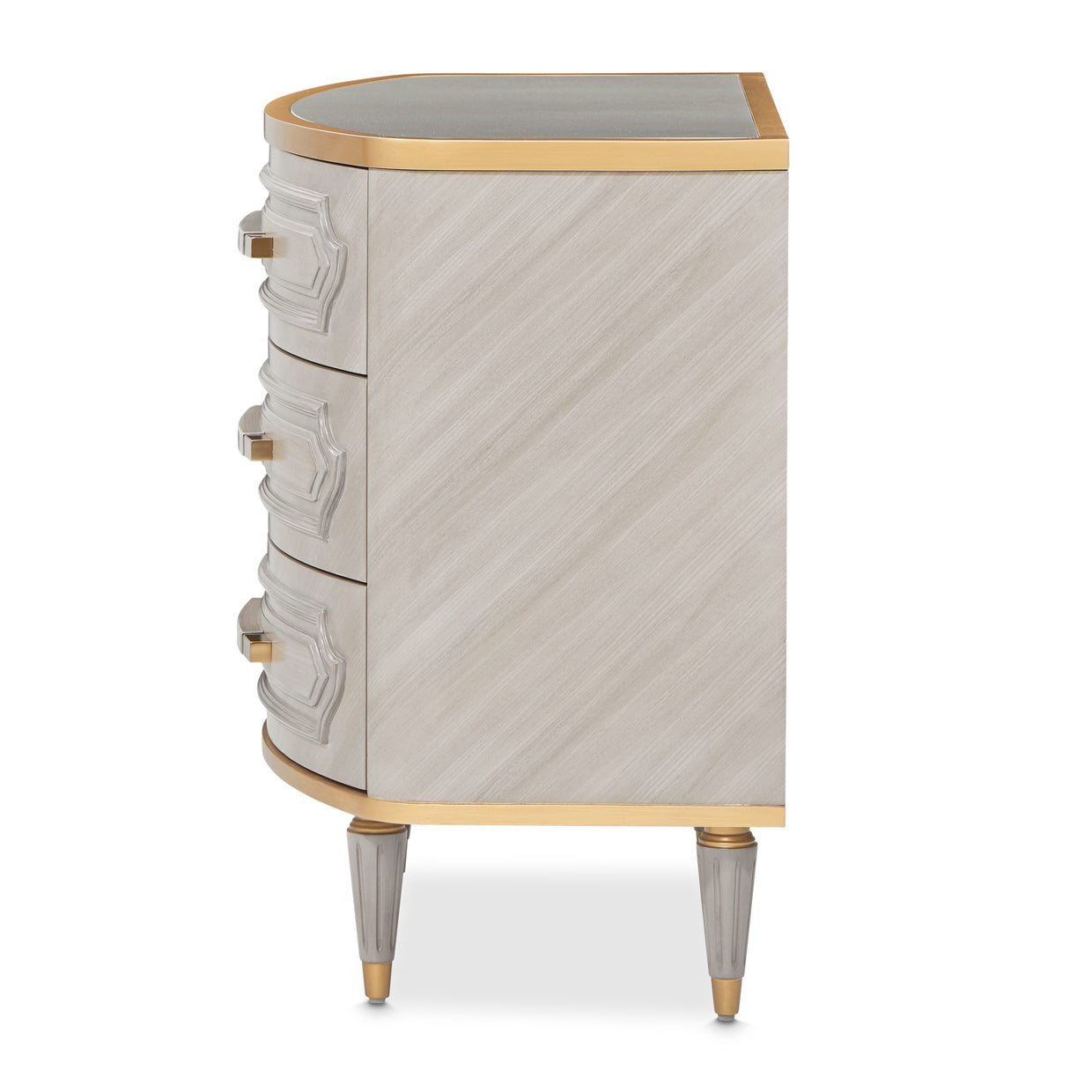 Michael Amini St. Charles 3-Drawer Nightstand