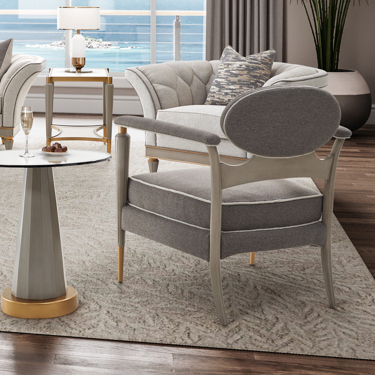 Michael Amini St. Charles Accent Chair