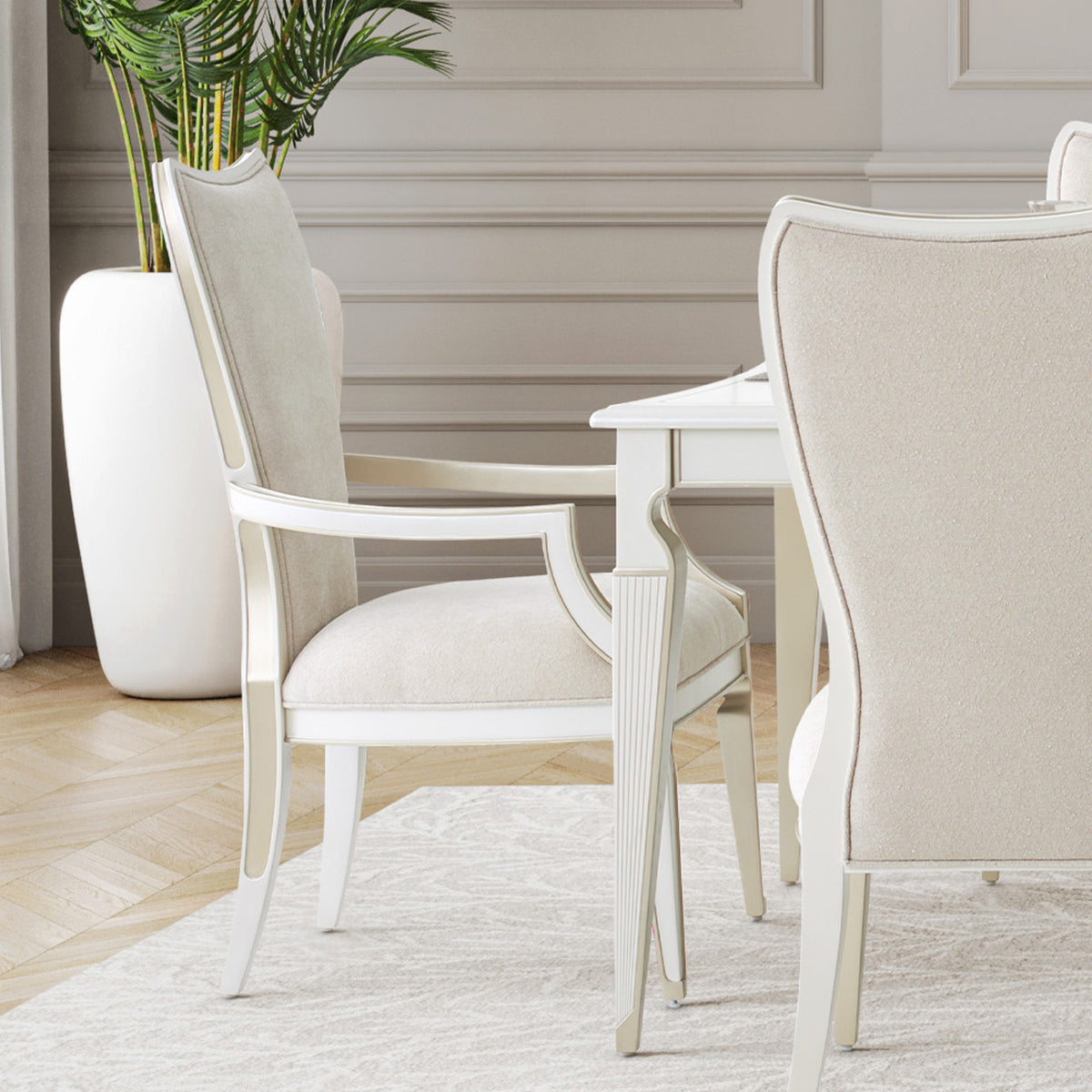 Michael Amini La Marisia Dining Arm Chair - Set of 2