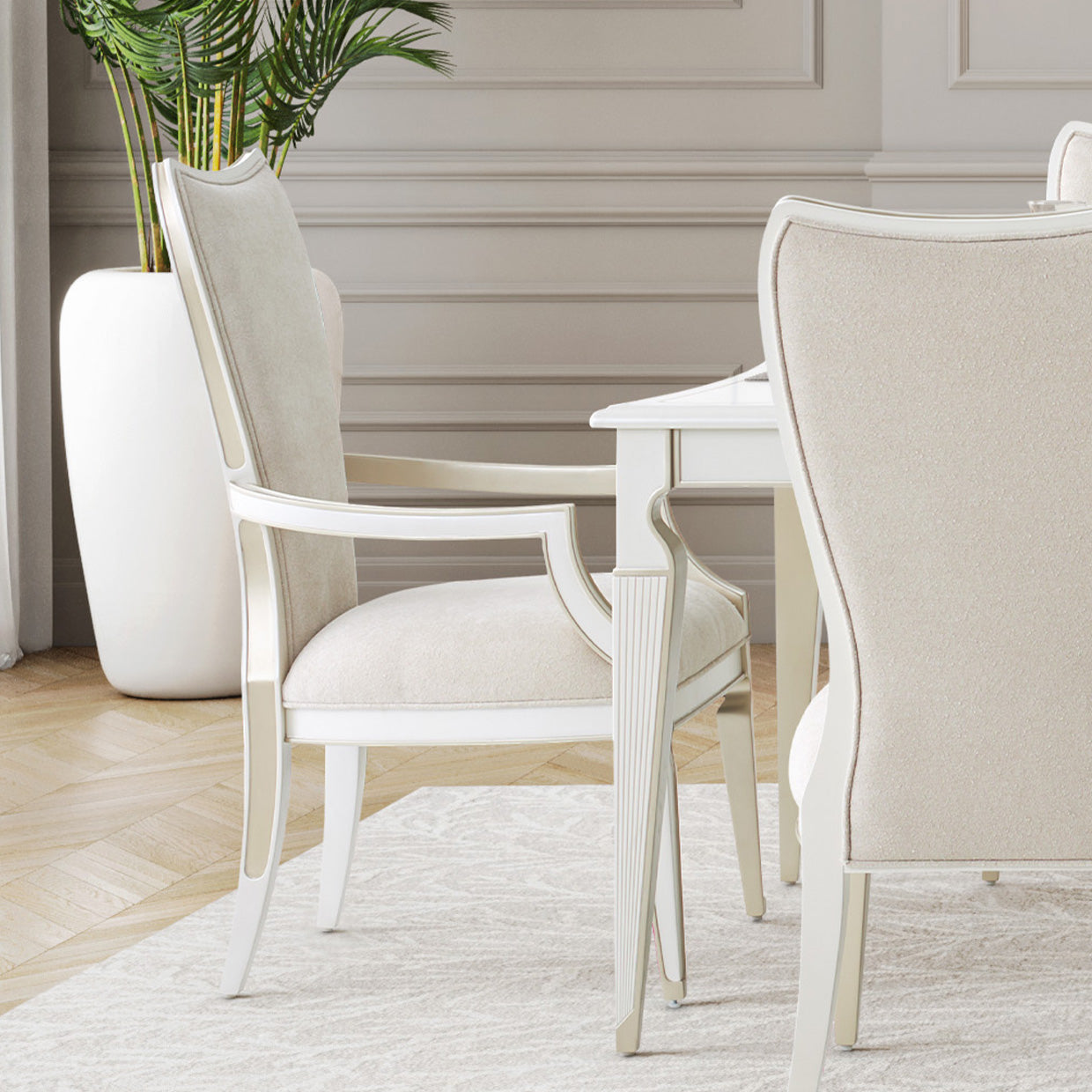 Michael Amini La Marisia Dining Arm Chair - Set of 2