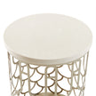 Michael Amini La Marisia Marble Chairside Table
