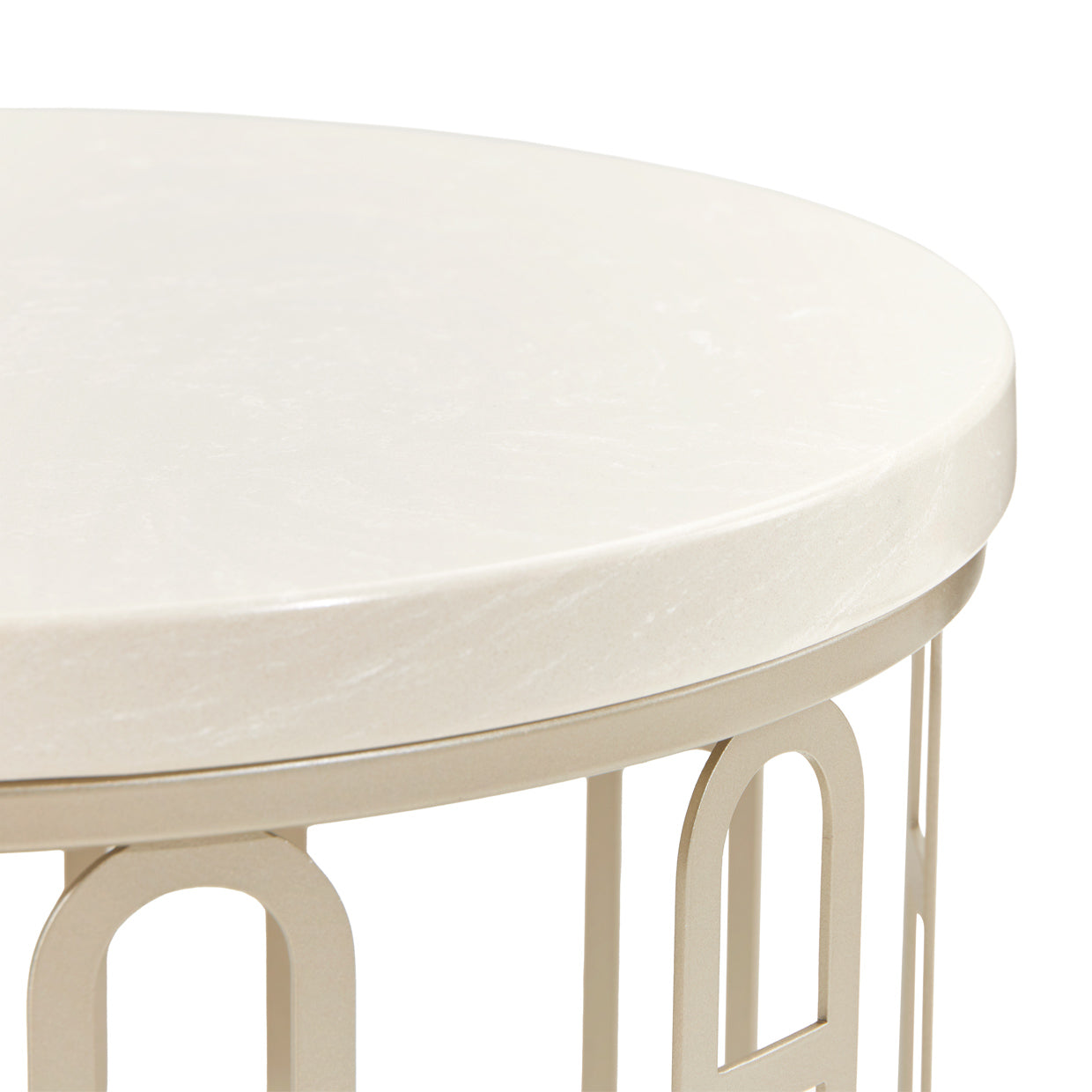 Michael Amini La Marisia Marble Chairside Table